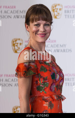 London, UK. 8 May 2016. Actress Helen McCrory. Red carpet  celebrity arrivals for the House Of Fraser British Academy Television Awards at the Royal Festival Hall. Stock Photo