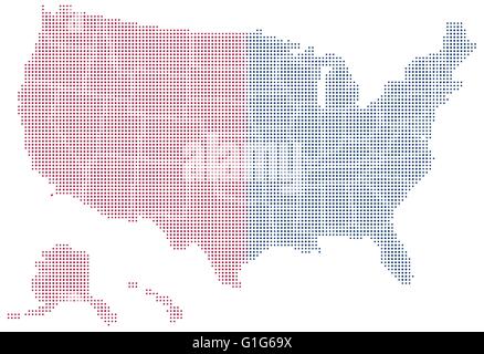Vector Image - Map of United States of America with with Dot Pattern ...