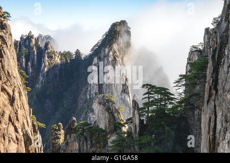 Huangshan mountain scenery in Anhui province, China Stock Photo