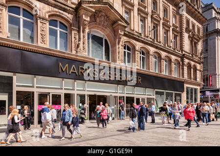 Marks and Spencer, Church Street, Liverpool, England, UK Stock Photo