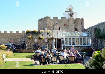 The Clock Tower Cafe Connaught Gardens Sidmouth Devon UK Stock Photo