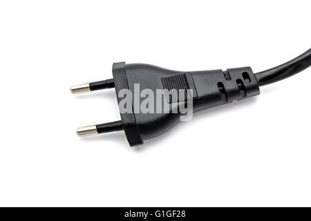 Electric plug isolated on the white background Stock Photo - Alamy