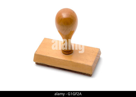 Rubber stamp isolated on white background Stock Photo