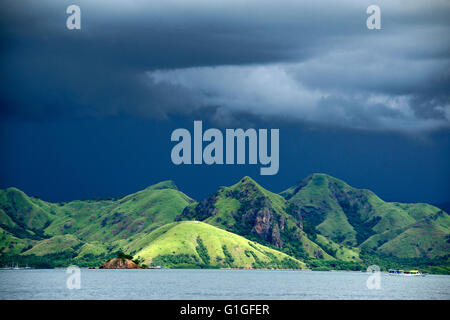 Storm clouds over Flores Indonesia Stock Photo