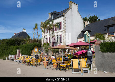 La Cassonade bar, Ile de Batz, near Roscoff, Finistere, Brittany, France, Europe Stock Photo