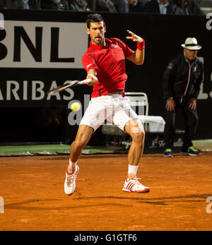 Rome, Italy. 14th May, 2016. Novak Djokovic, Foro Italico, Roma, Italy, 14/05/16 Credit:  Stephen Bisgrove/Alamy Live News Stock Photo