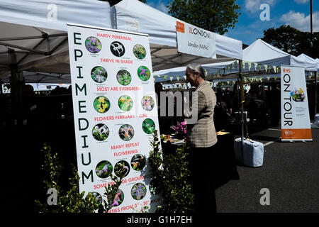 London, UK. 15th May, 2016. RHS On Tour 2016 comes to Blackheath Farmers Market © claire doherty/Alamy Live News Stock Photo