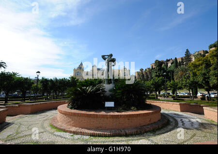 Garden in Alameda, Malaga Spain Stock Photo