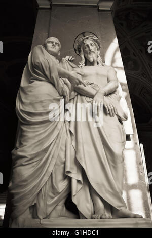 Sculpture 'Ecce Homo' in Basilica of Saint John Lateran, Rome Stock Photo
