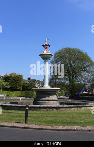 Memorial fountain Bridge of Allan Scotland  May 2016 Stock Photo