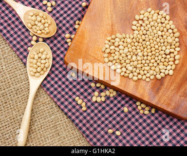 Soybean rich protein, acid amin, vitamin, a nutrition product, to process soymilk, supply collagen, estrogen for woman Stock Photo