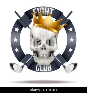 Fight club or team badges and labels logo Stock Vector