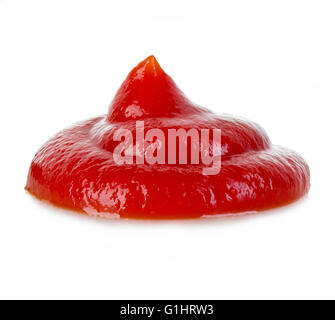 Original tomato ketchup isolated on a white background. Stock Photo