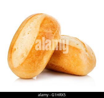 Large Loaf of French Bread Top View Isolated on White Background Stock ...