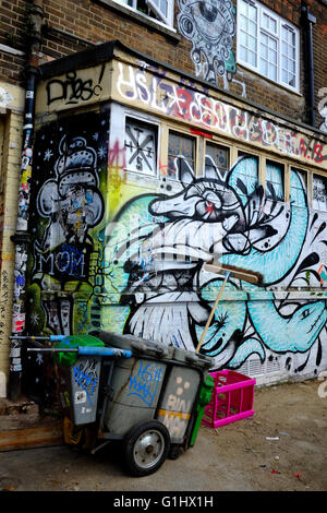 Street Art in East  London Stock Photo