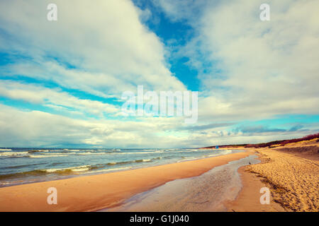 Baltic sea coast in autumn. Palanga, Lithuania Stock Photo