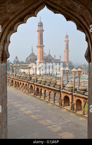 Asifi Mosque, Bara Imambara complex, Lucknow, Uttar Pradesh, India Stock Photo