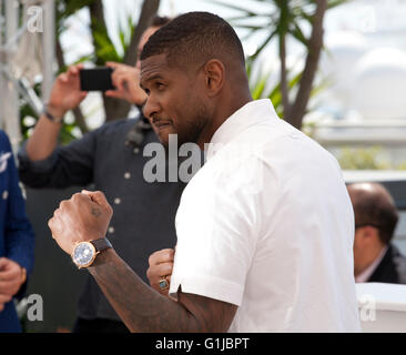 Cannes, France. 16th May, 2016. Usher Raymond IV at the Hands Of Stone film photo call at the 69th Cannes Film Festival Monday 16th May 2016, Cannes, France. Credit:  Doreen Kennedy/Alamy Live News Stock Photo