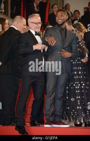 Cannes, France. 11th May, 2016. CANNES, FRANCE - MAY 16: Usher attends the screening of 'Hands Of Stone' at the annual 69th Cannes Film Festival at Palais des Festivals on May 16, 2016 in Cannes, France. © Frederick Injimbert/ZUMA Wire/Alamy Live News Stock Photo