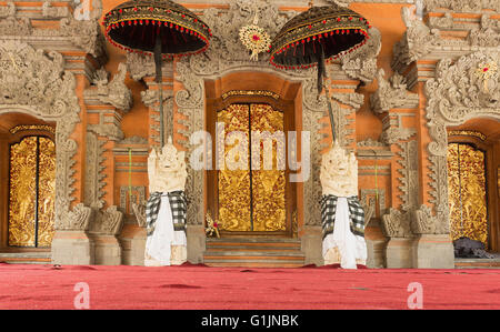 Ubud palace, Bali - Inside the Ubud palace, Bali, Indonesia. Stock Photo