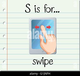 Flashcard alphabet S is for slide Stock Vector Image & Art - Alamy