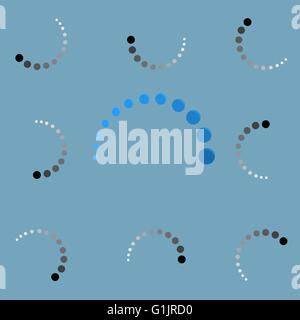 Round preloader animation frame Stock Vector