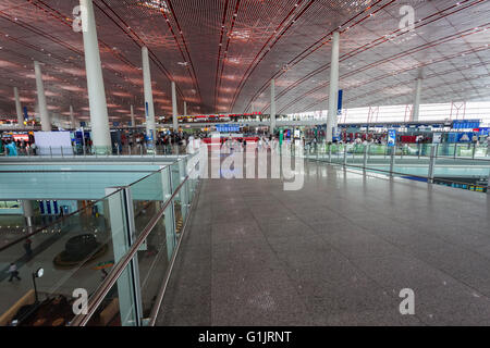 Terminal T3, Beijing International Airport. Stock Photo