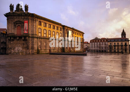 City of Porto, Portugal, Portuguese Center of Photography (Centro Portugues de Fotografia) at sunset, museum, former Court of Ap Stock Photo