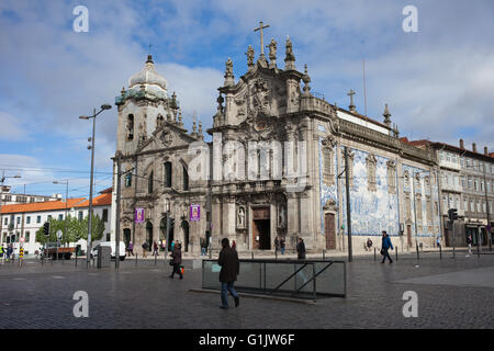 Portugal, city of Porto, Carmo Church (right), Carmelitas Church (left) Stock Photo