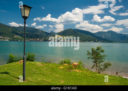 Lake Tegernsee near the town Bad Wiessee in Bavaria - Germany Stock Photo