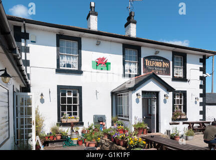 The Telford Inn built in the 18th century as a house for the supervisor of the construction of Pontcysyllte aqueduct Stock Photo