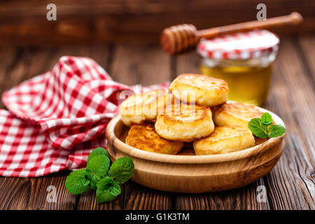 cheese pancakes Stock Photo