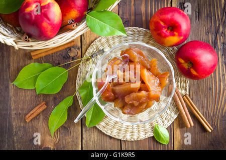 peach jam Stock Photo