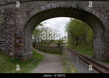 Kirkhaugh is the intermediate station on the South Tynedale Railway, a narrow gauge heritage and tourist line. Stock Photo