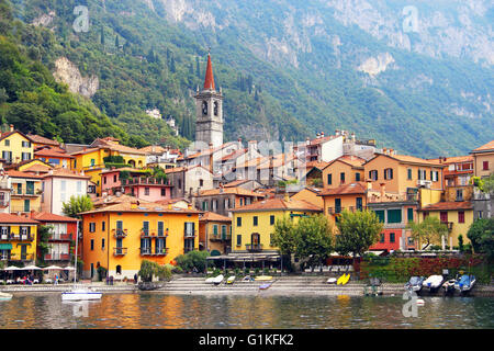 Varenna town on Como lake in Italy Stock Photo