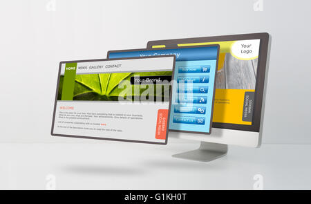 Responsive web design concept. Stock Photo