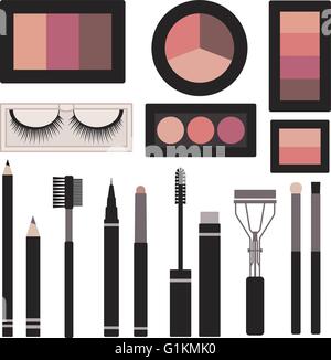 Eyes makeup vector set Stock Vector