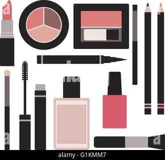 Makeup vector set Stock Vector