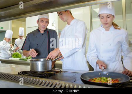 cooking school Stock Photo