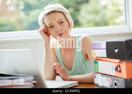 Girl studying Stock Photo