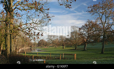 Beautiful Photo of flooding in the Arun Valley Stock Photo