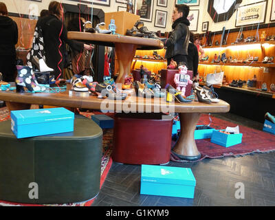 The John Fluevog shoe store in the Dumbo neighborhood of Brooklyn in New York on Sunday April 29 2018. APhoto by Richard B. Levine Stock Photo Alamy