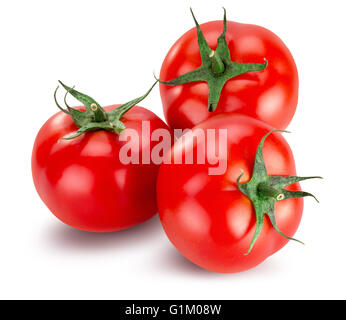 tomatoes isolated on the white background. Stock Photo