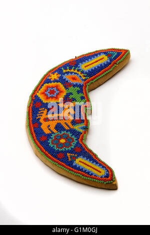 Huichol beaded Mexican Masks Stock Photo