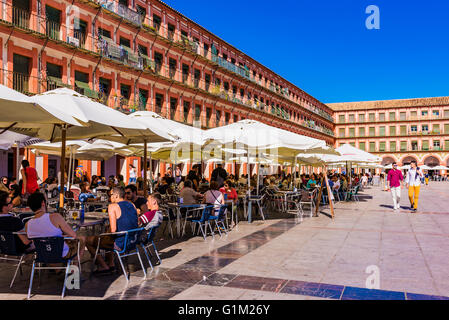 The Plaza de la Corredera is one of the most emblematic of the city of Cordoba Stock Photo