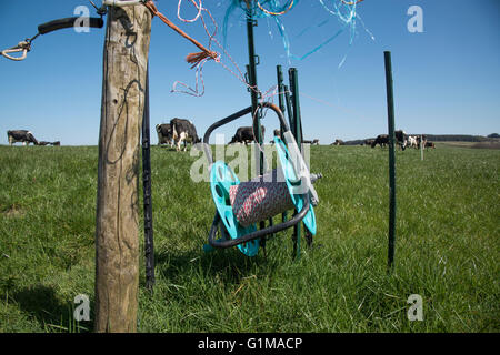 Reel Winder in Electric Fence System Stock Image - Image of grassland,  electricity: 229440339