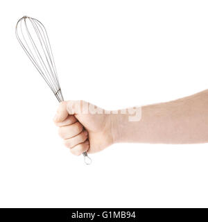 Manual Hand Egg Beater Mixer Isolated On White Background Stock Photo,  Picture and Royalty Free Image. Image 36038463.