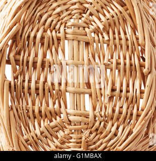 Fragment of wicker basket as a background texture composition Stock Photo
