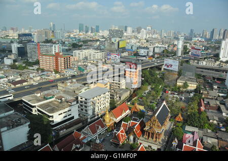 Buddist Temple in Bangkok Thailand Stock Photo