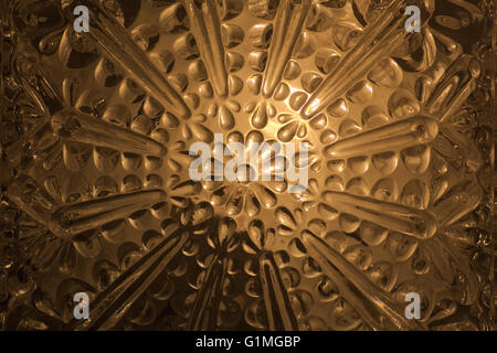 Close up of light effects on an ornamental lamp. Stock Photo